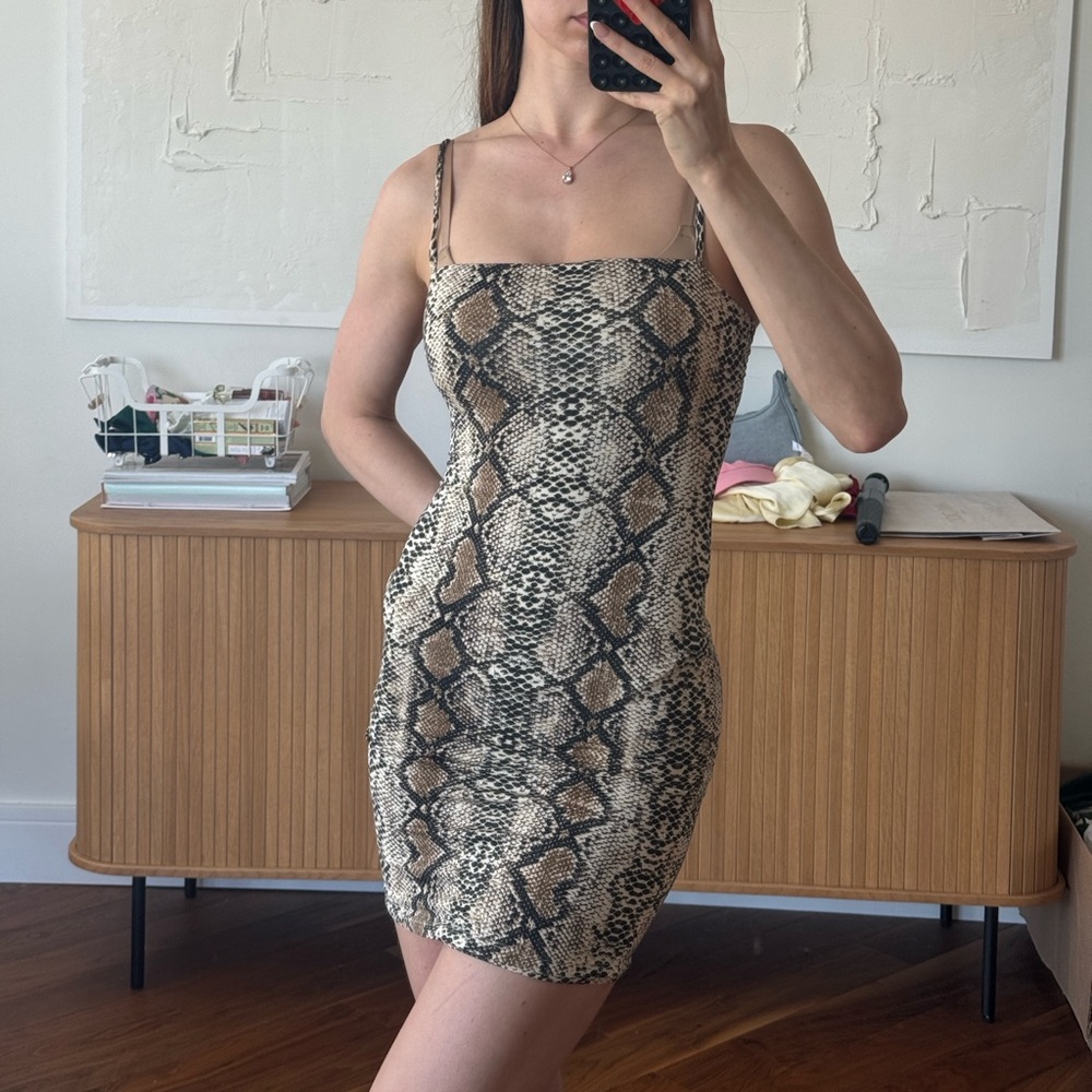 Salty snake print dress